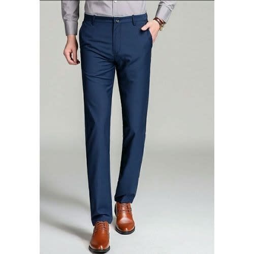Men Formal Pant Trouser - Blue
