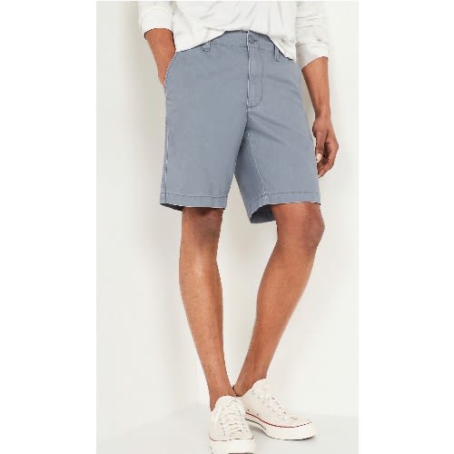 Men’s Straight Chino Shorts- Grey