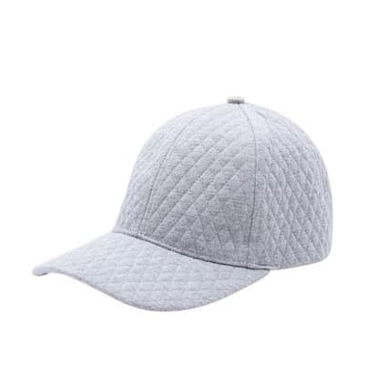 Grey Quilted Cap