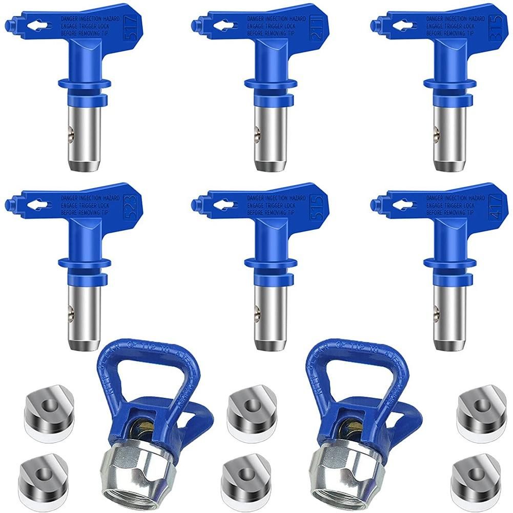 Airless Paint Nozzles Set,Reversible Spray Tips Airless