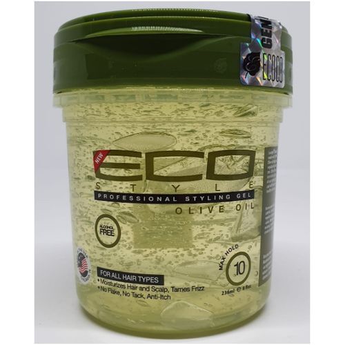 Professional Styling Gel, Olive Oil, Max Hold 10 (8 Oz).