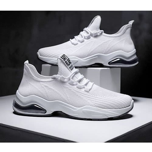 Lace Up Sneaker  - Unisex  - White