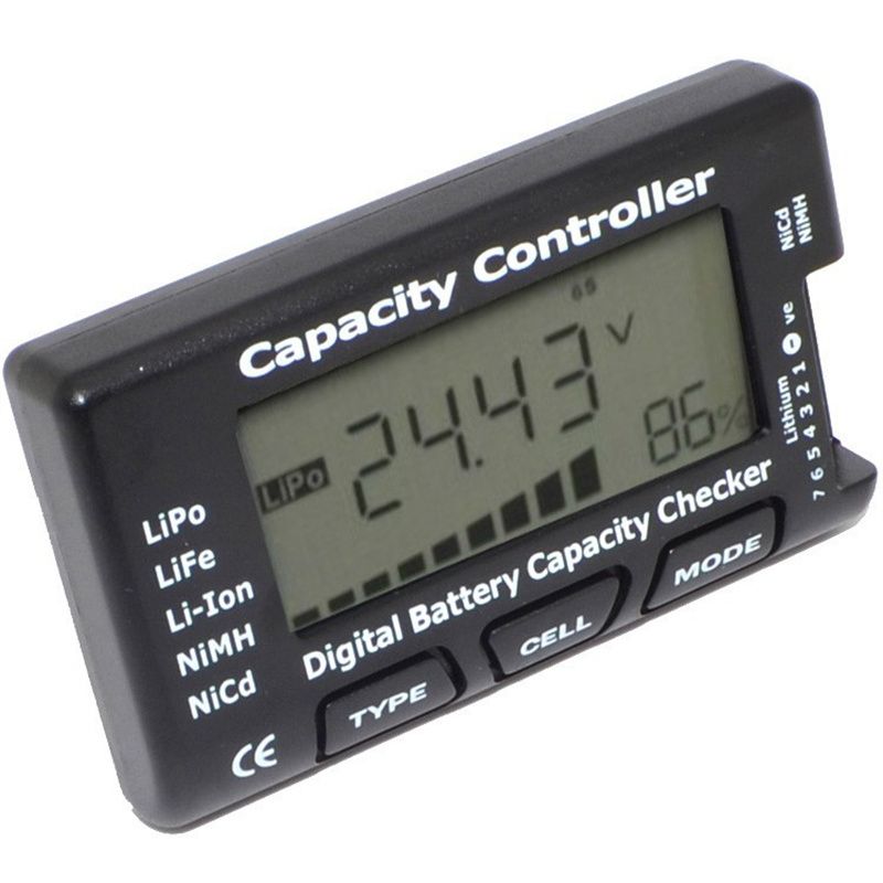 3.6-15V Digital Battery Voltage Tester Checker LiPo LiFe