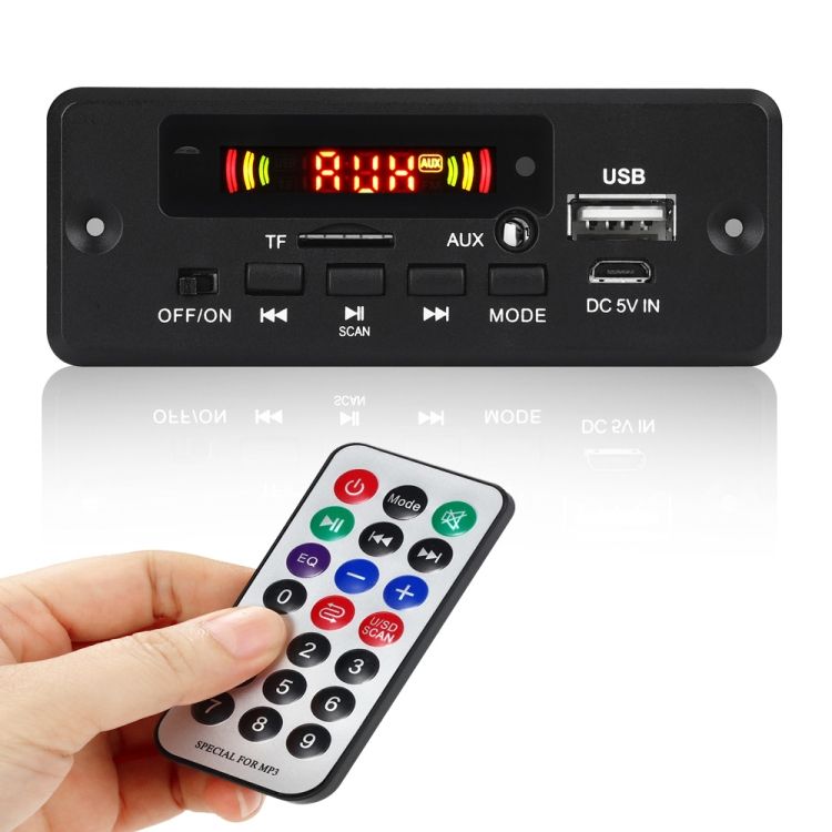 Car 12V Audio MP3 Player With Bluetooth / Remote Control