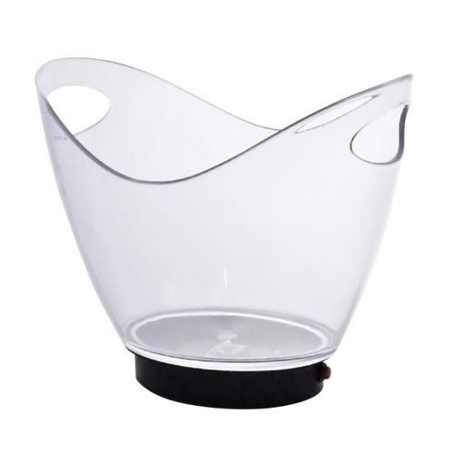 Transparent Colorful LED Light Gradient Ice Bucket Bar Wine Trough Water Entertainment Stand Holder Glass Wine Bottle Tools