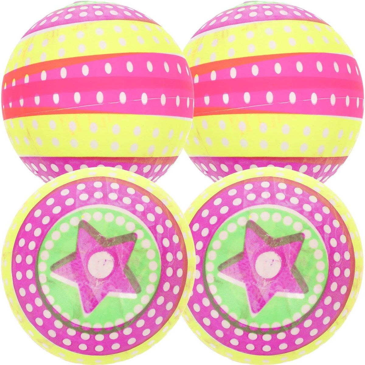 4 Pcs Beach Ball PVC Inflatable Balls Baby Outdoor Toys Pool Swimming Infant Party Billiards