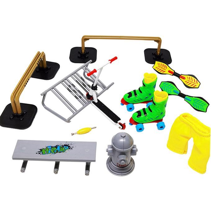 Finger Skateboard Bike Fingerboards Scooter Ramp Skateboard Kit CDH-8