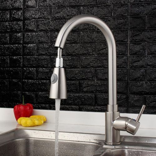 Kitchen Sink Faucet D Pull Out Spray Faucets Mixed Brass Wat