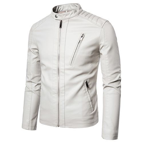 Men's Windproof Stand-collar Outdoor Piyi-White