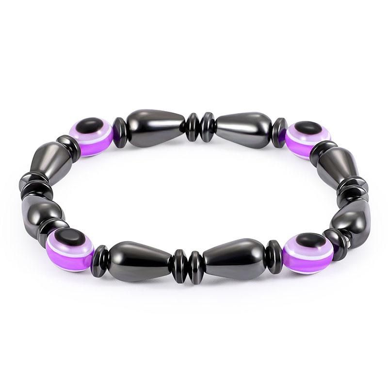 Fashion Black Magnetic Bracelets Weight Loss Handmade Eye