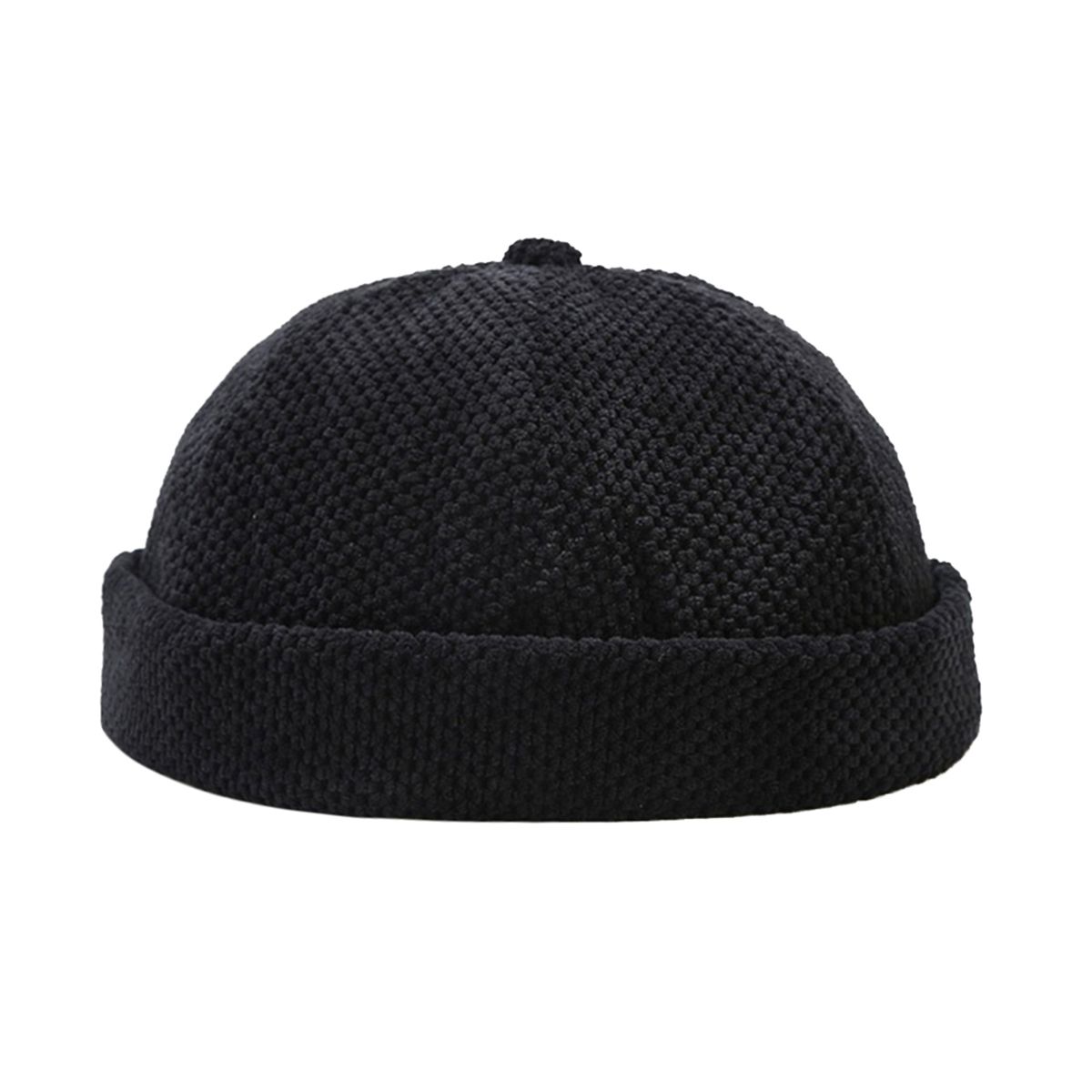 Men Women Winter Hat Docker Cap Brimless Adjustable Vintage