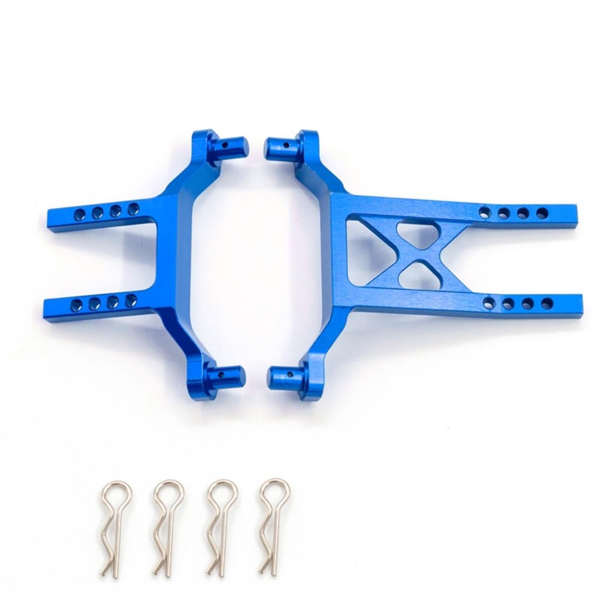 Aluminum Front & Rear Body Mounts Posts Replacement for 1/18 TRAX4 LaTx Teton Desert Prerunner SST, Replace Parts 7615
