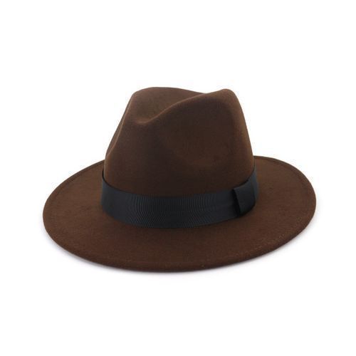 Unisex Fedora Hat - Brown