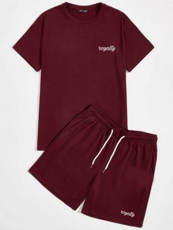 Wine Tee Shirt And Shorts