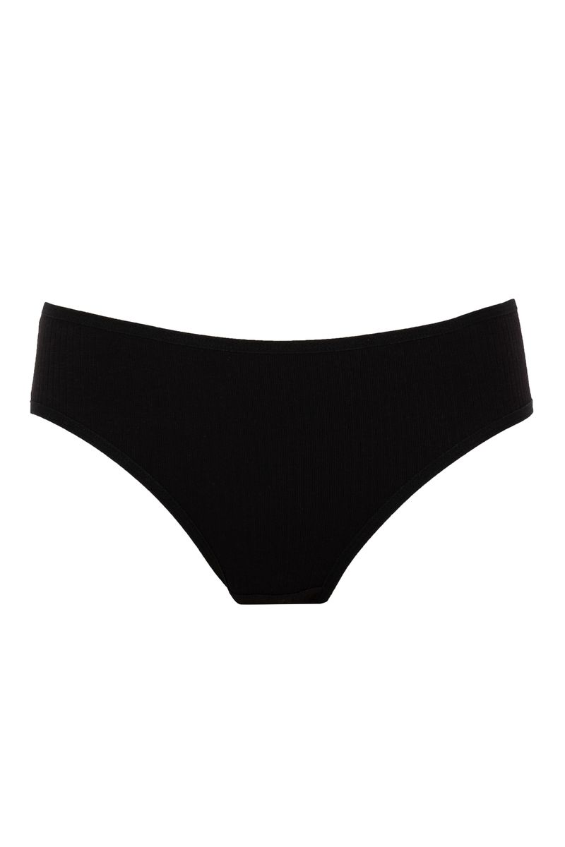 3 Piece Woman Young Brief Package Slip - Black