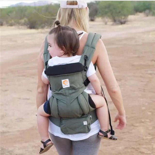 Egobaby Breeze Omni 360 Ergonomic Baby Carrier Infant Kid Sling Back Front Facing Kangaroo Wrap Backpack For Travel 0-36 Months Omni Green