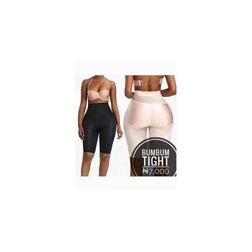 Padded Bum Enhancer Tight- Body Shaper 1piece Black