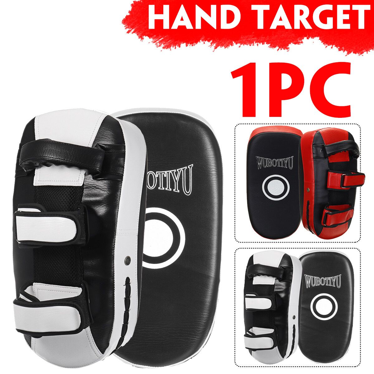 1/2 Pcs Boxing Hand Target Training Sports Fight MMA Punch Pad Body Training Fitness Exercise 1PC-White