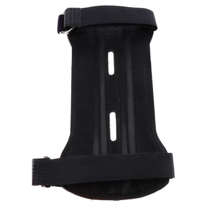 Pu 2-Strap Arm Guard Archery Arm Protector For Hunting Shooting Arrow