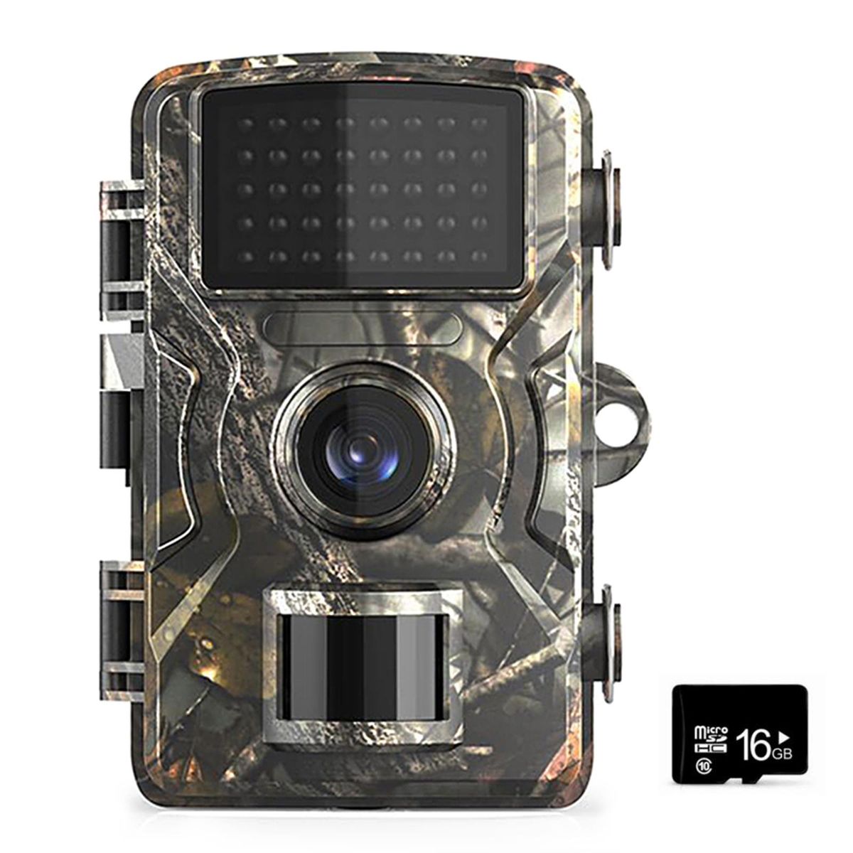16MP 1080P Wildlife Hunting Trail and Game Camera with 16GB/32GB TF Card Motion Activated Security Camera IP66 Waterproof Outdoor Infrared Night Vision Hunting Scouting Camera