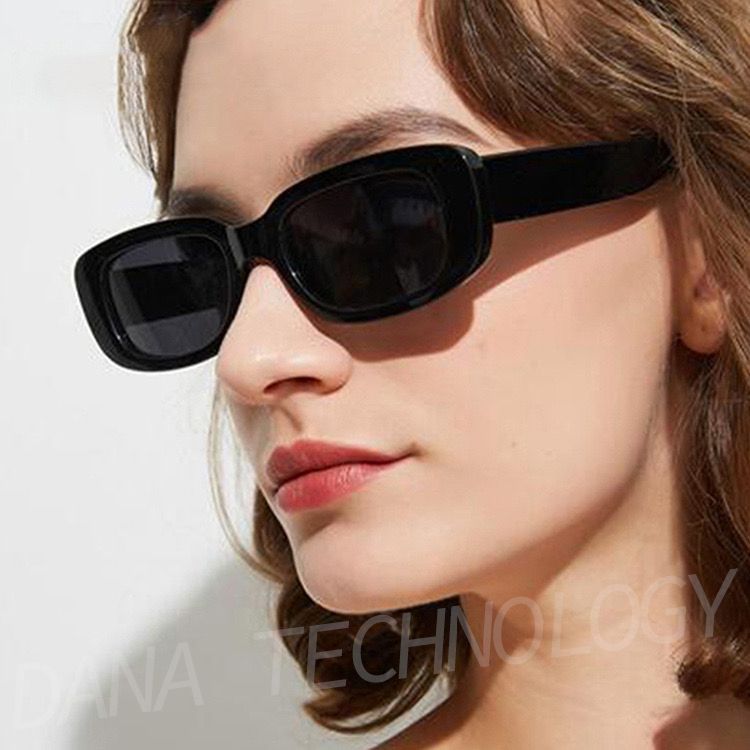 FG08 Unisex Oval UV Protective Fashion Sunglasses - Black