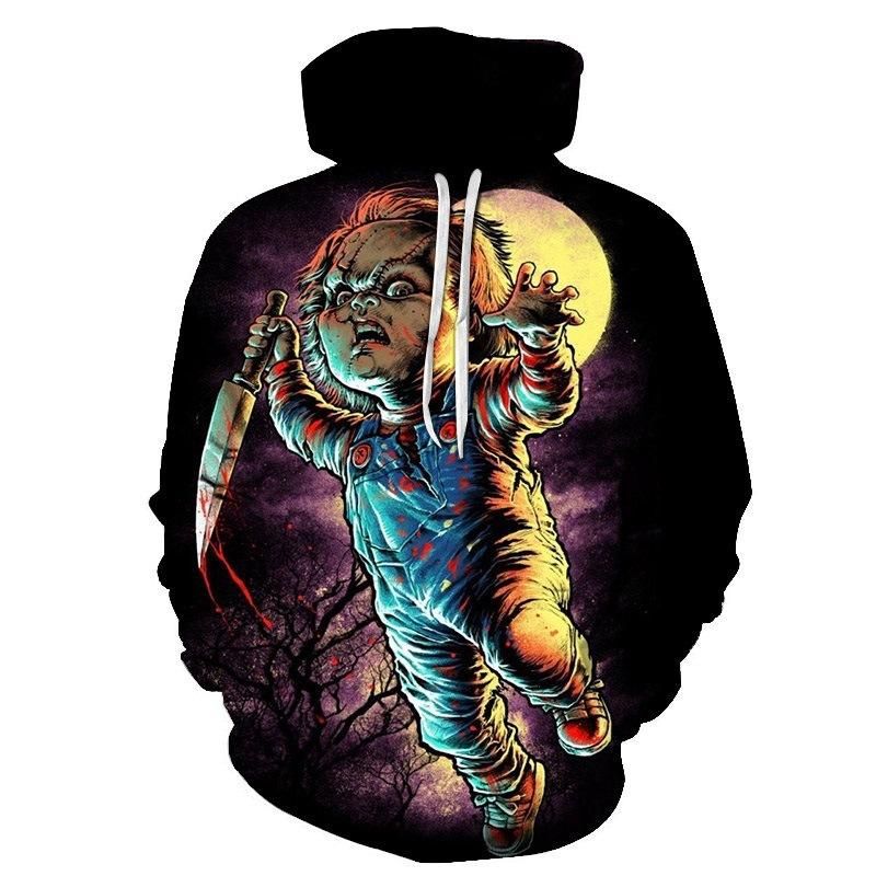Men's Casual 3D Printed Sweatshirt Halloween Costumes