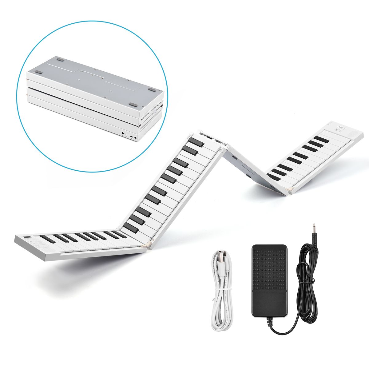 88 K-eys Foldable Piano Digital Piano Portable Electronic