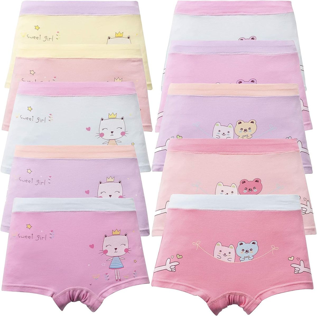 Little Girls Teenagers Character Pants 6 In 1 For 8- 15rs