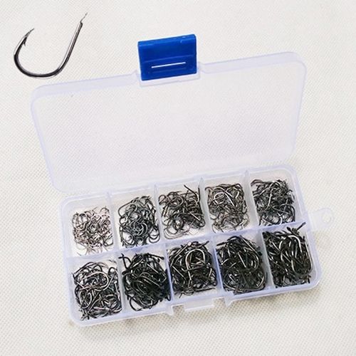 ISE 500 PCS Mixed Size Fish Barbed Hook Hooks