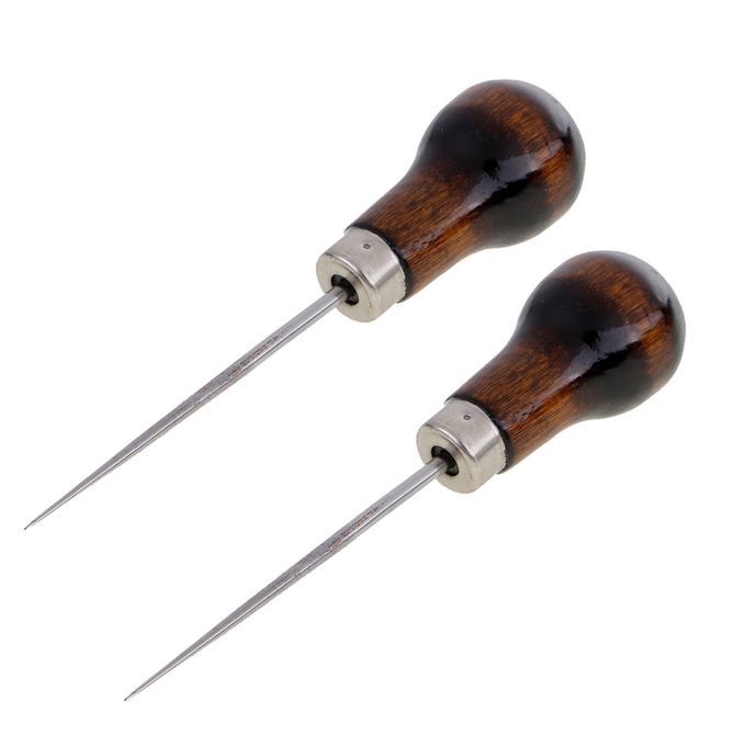 2Pcs LEATHERSEWING CRAFT AWL Hand Stitching Stitcher Canvas Hole