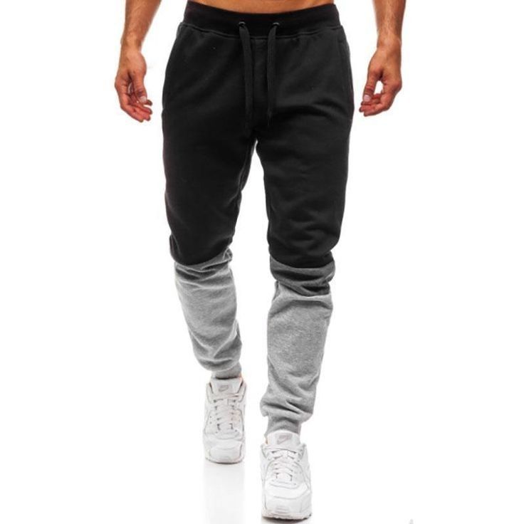 Men's Sports Pants Stitching Fashion Design Joggers