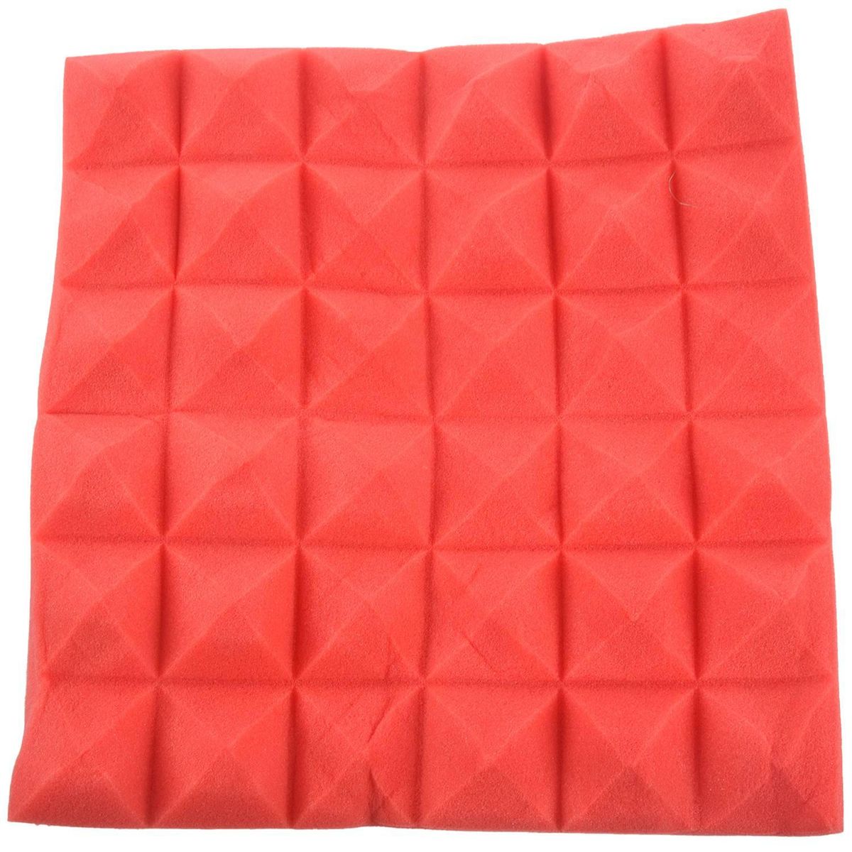 30X30X5Cm Wallpaper Sticker Practical Acoustic Foam Panel Sound Stop Absorption Sponge Studio Ktv Living Room Bar Soundproof Solid Sponge 3D Wall Sticker (Red)