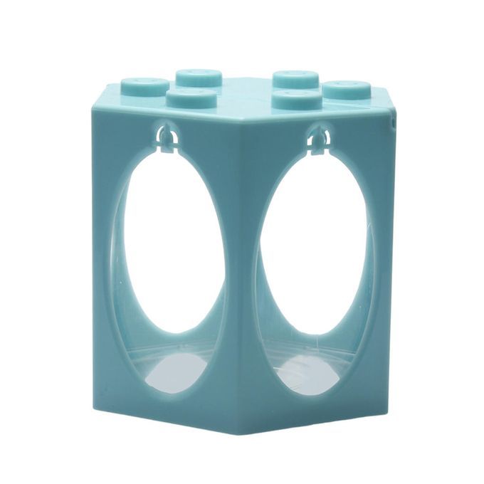Desktop Mini Fish Tank Aquarium Betta Feeding Box Round Light Blue