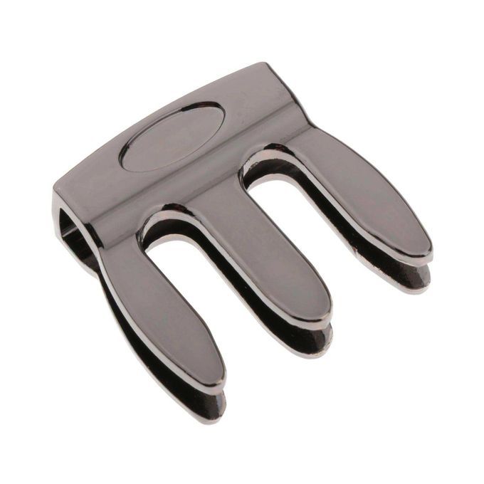 5/3x 3 Prongs Heavy Metal Violin Mute DIY Parts For 1/8-4/4 Black