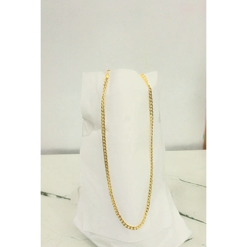 Long Gold Cuban Chain Necklace