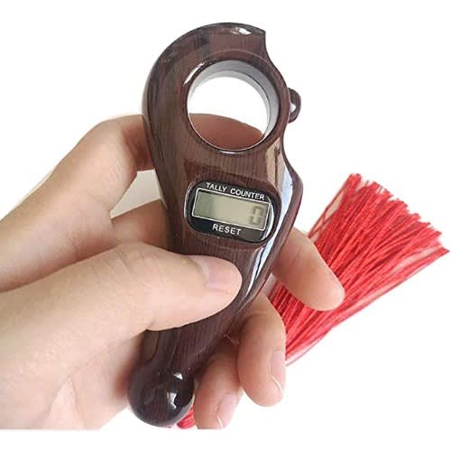 Digital Tasbeeh Finger Tally Counter With Rotating Beads