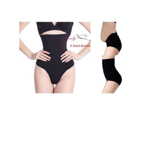 Tummy Control Girdle Pant - Black