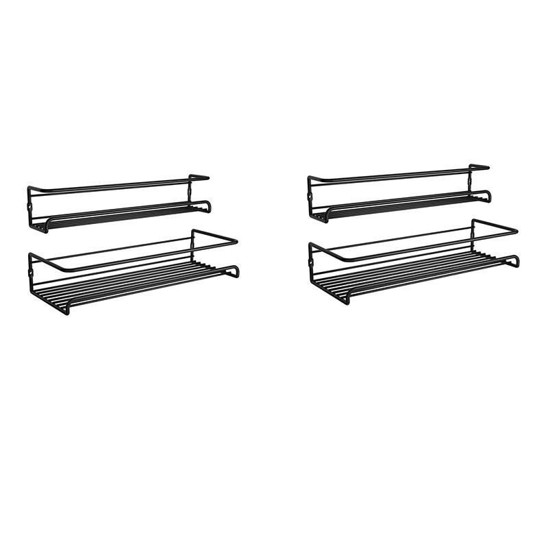 4Pcs Spice Racks, with Plenty of Screws and Wall Anchors