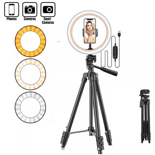 12 Inch Ring Light With 1.6m Tripod Stand