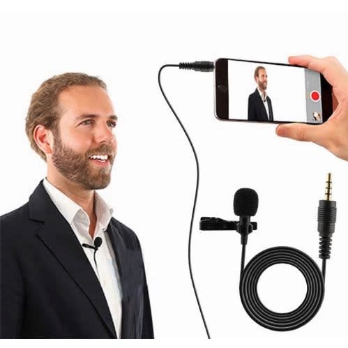 Live Broadcast Lavalier Noise Reduction Microphone For Cameras, Phones & PC