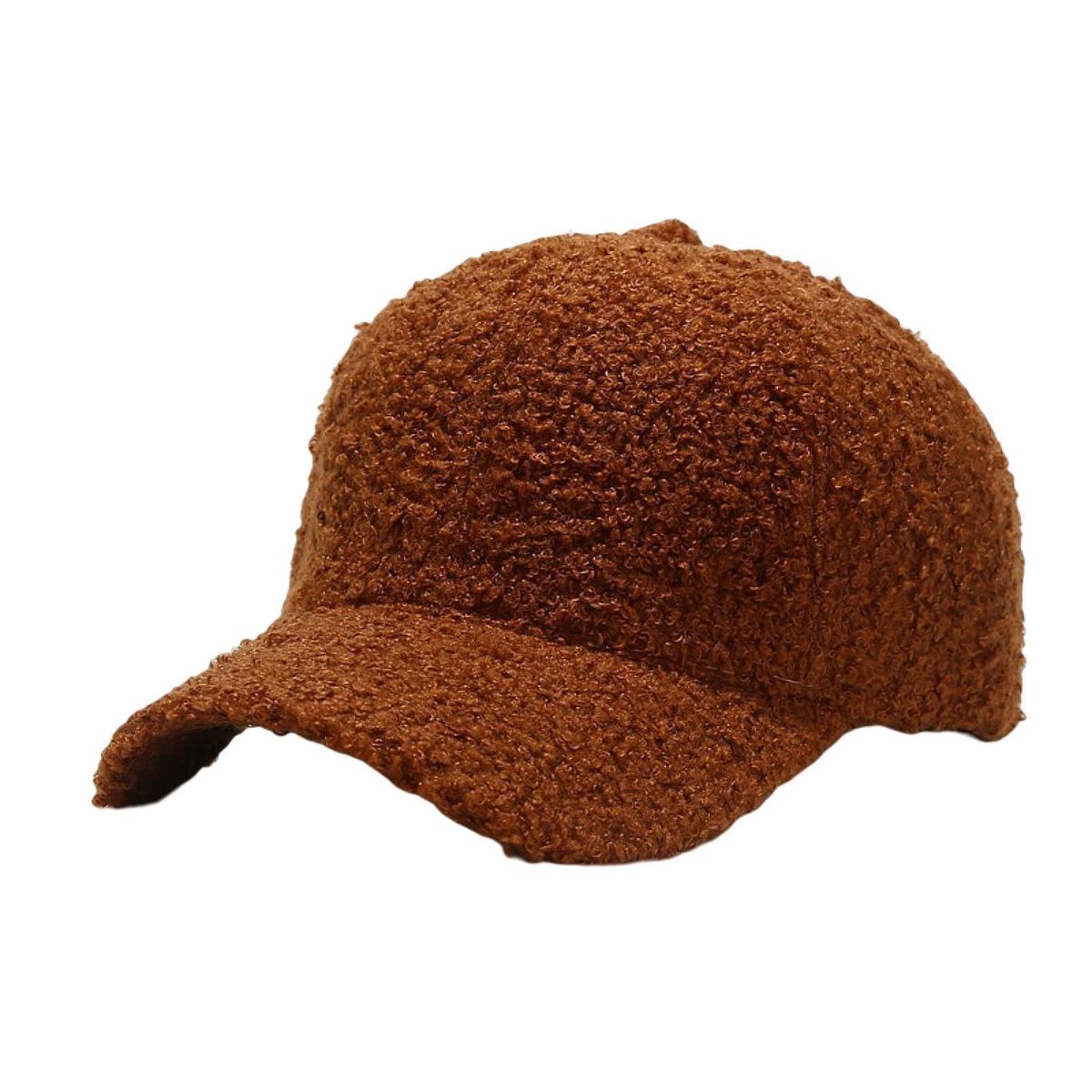 Sun Hat Windproof Fastener Tape Baseball Hat Brown