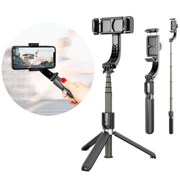 Handheld Stabilizer For Video Vloging, Tripod For Android & Ios Smartphone - (black)