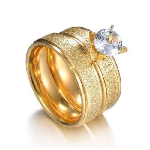 Set Of 2 Wedding Ring - Gold