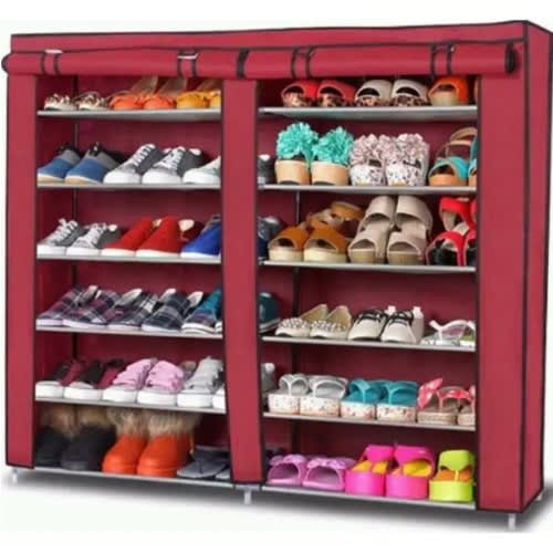 Double Row Shoe Rack- 36pairs