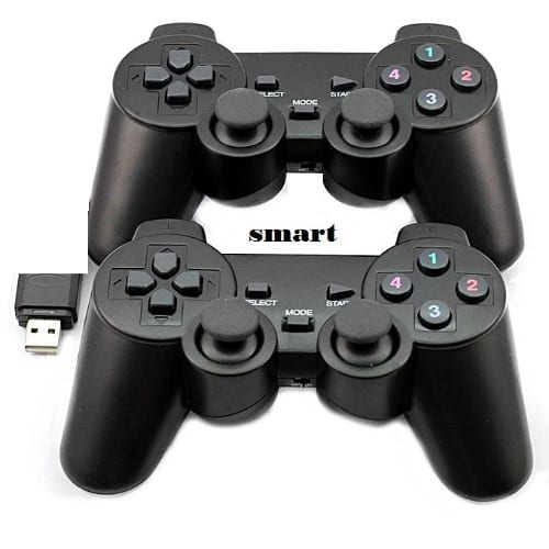 2.4GHZ USB Twin Wireless Game Controller With Vibration Function