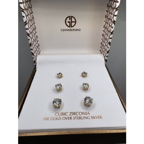 Cubic Zirconia Stud Earring Set (rg4484bx)