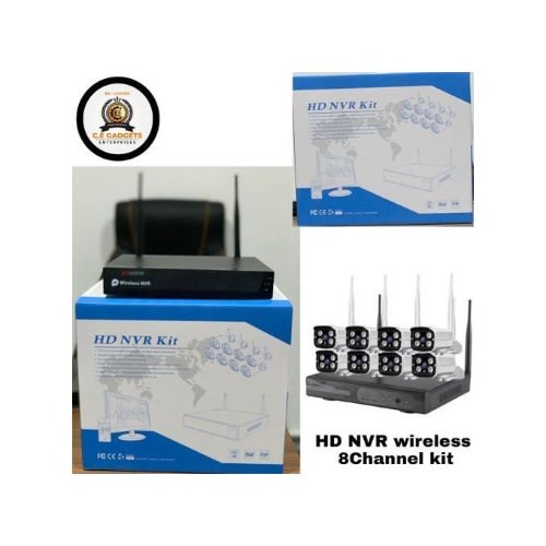 Wireless Kits 8 Channels Nvr And 4 Cctv Cameras
