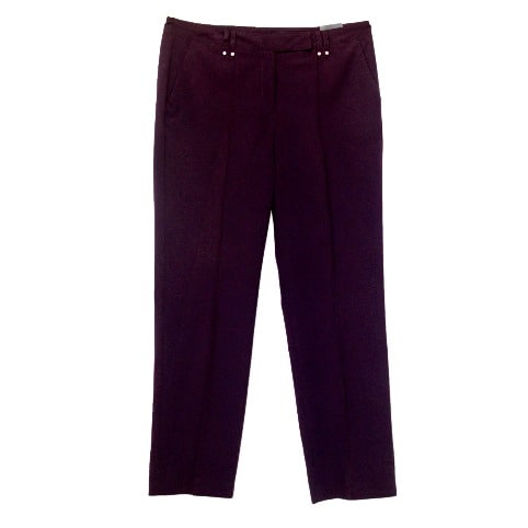 Classic Crepe Corporate Trouser-Deep Burgundy