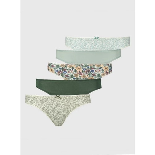 Mini Briefs - 5pcs - Green