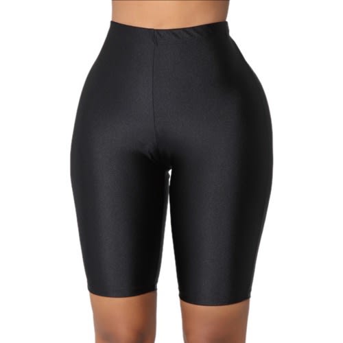 Curves For Days Biker Shorts - Black